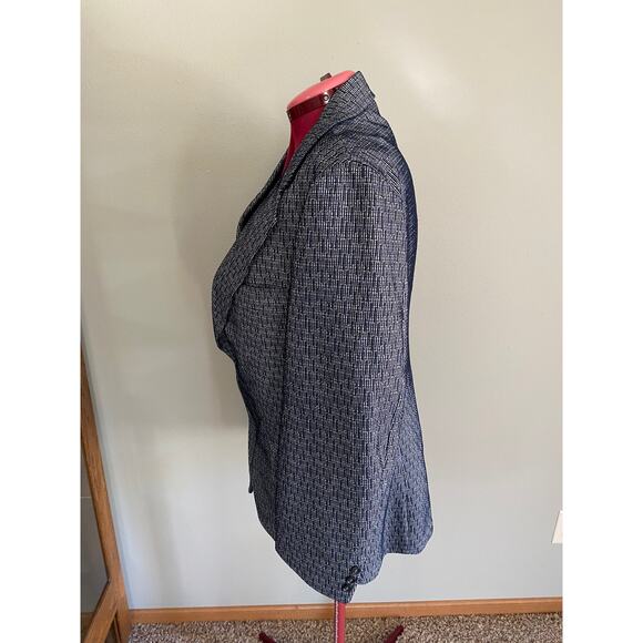 Blazer Vintage 1970s polyester broken stripe - Picture 6 of 12